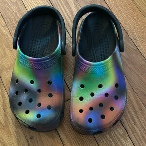 Rainbow crocs